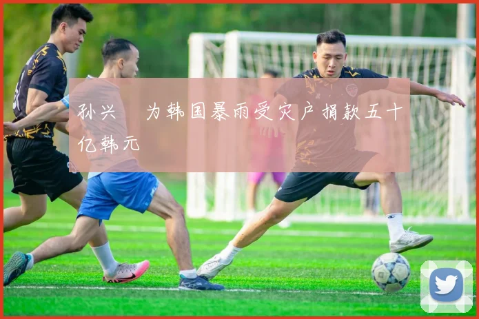 孙兴慜为韩国暴雨受灾户捐款五十亿韩元